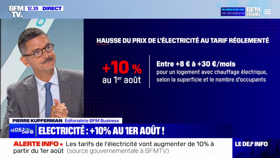 Electricité : Augmentation des tarifs bleus au 1er août